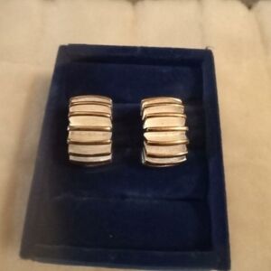 Elegant Gold-Tone Clip-On Earrings